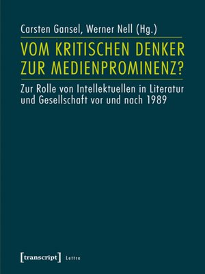 cover image of Vom kritischen Denker zur Medienprominenz?